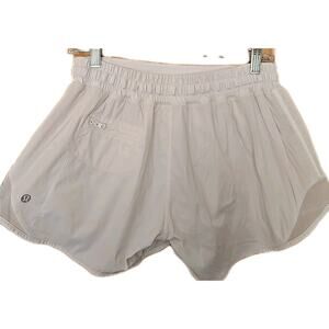 Lululemon Hotty Hot Shorts 4" Inseam White Women's 8